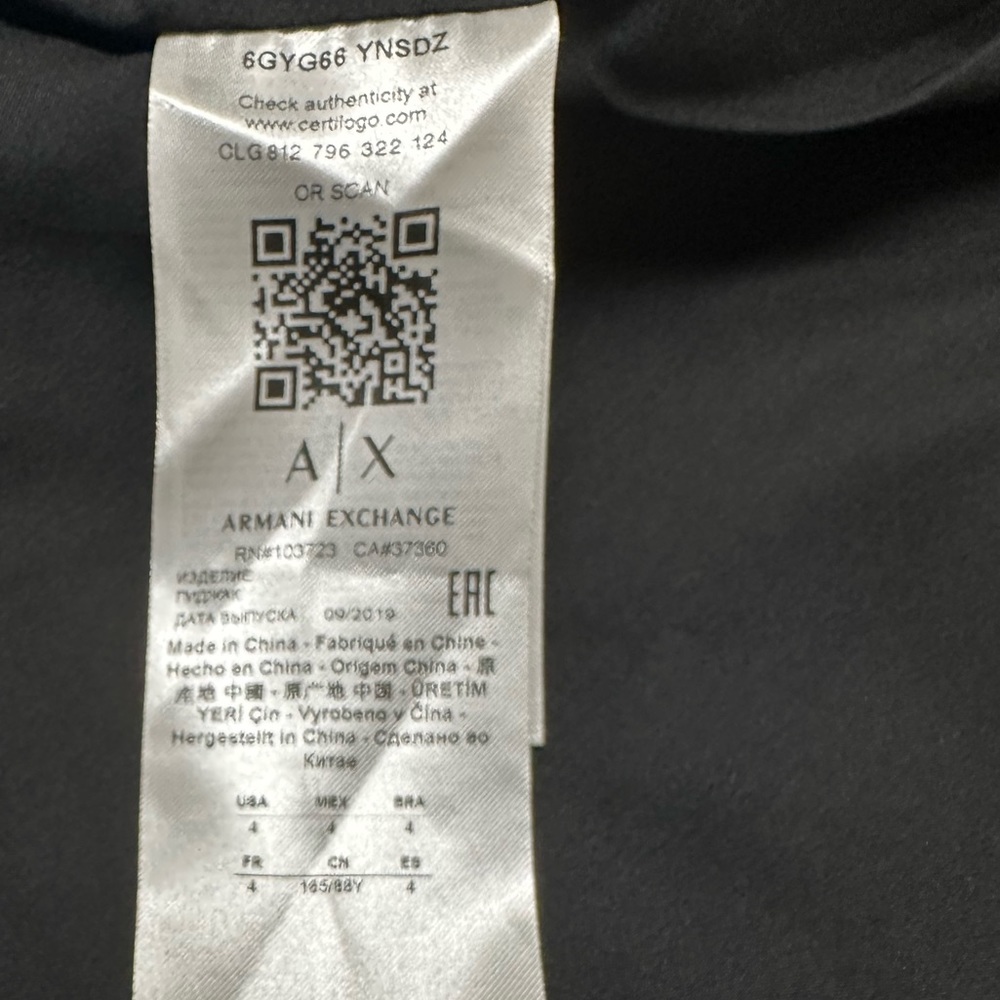 A/X Armani Exchange Black Blazer - Picture 9 of 9